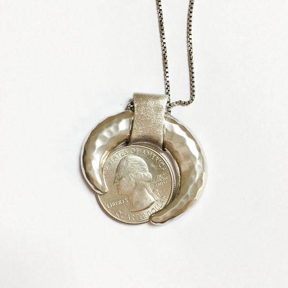 SILPADA Necklace Crescent Pendant Sterling Silver N3229 - Picture 2 of 2